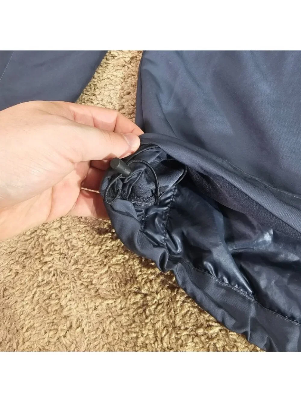 Nike Golf Jacket Mens L Gray Full Zip South Ridge Golf Club Embroidery Pocket - Picture 11 of 12